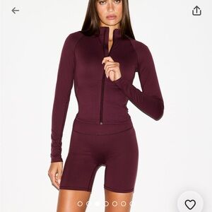 Nike Skims mock neck full zip jacket